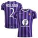 "Toulouse Football Club Craft Away Shirt 2023-24 - Kids with Nicolaisen 2 Europa League printing"