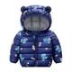 Slowmoose Autumn Winter Newborn Baby Clothes For Baby Jacket Dinosaur Print Outerwear 24M / Navy blue