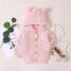 Slowmoose Autumn Infant Hooded Knitting Jacket For Baby Clothes - Newborn Coat For Baby 12M / Pink-173