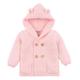 Slowmoose Baby Knitting Cardigan Winter Warm, Newborn Infant Sweaters Long Sleeve Hooded 24M / Pink