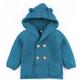 Slowmoose Baby Knitting Cardigan Winter Warm, Newborn Infant Sweaters Long Sleeve Hooded 24M / blue