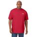 Men's Big & Tall Billabong double logo tee by Billabong in Red (Size 6XL)