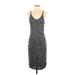 Wilfred Free Casual Dress - Sheath Scoop Neck Sleeveless: Gray Marled Dresses - Women's Size Small