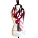 Burberry Accessories | Burberry London England Lightweight Red White Black Modal Cashmere Silk Scarf | Color: Black/Red | Size: Os