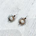 Free People Jewelry | Boho Pearl Threader Earrings A149 | Color: Silver/White | Size: Os