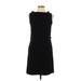 Molly B. Casual Dress - Sheath Crew Neck Sleeveless: Black Solid Dresses - Women's Size 10