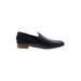 Clarks Flats: Slip-on Chunky Heel Work Black Print Shoes - Women's Size 10 - Almond Toe