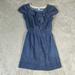 Anthropologie Dresses | Anthropologie Maeve Dress Womens Xs Blue Denim A-Line Small Lined | Color: Blue | Size: Xs