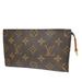 Louis Vuitton Bags | Louis Vuitton Lv Logo Bucket Pm Pouch Bag Monogram Leather Brown Gold 60yd931 | Color: Brown | Size: W 6.7 X H 3.9 X D 0.8 " (Approx.)