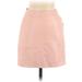 Lulus Faux Leather Mini Skirt Mini: Pink Print Bottoms - Women's Size X-Small