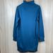 Athleta Dresses | Athleta Women’s Cozy Karma Mock Neck Sweatshirt Dress Dark Sardinia Blue Medium | Color: Blue | Size: M