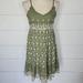 Jessica Simpson Dresses | Jessica Simpson Floral Embroidered Tiered Sleeveless Dress Olive Green Size Xl | Color: Green/White | Size: Xl