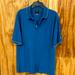 Nike Shirts | M Nike Golf Dri-Fit Stripe Polo Shirt Collared Embroidered Sleeve Medium | Color: Blue | Size: M