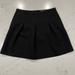 Madewell Skirts | Madewell Womens Jacquard Woven Black Pleated Mini Skater Skirt Pockets Sz 10 | Color: Black | Size: 10