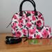 Kate Spade Bags | Kate Spade New York Floral Satchel With Matching Wallet | Color: Black/Red | Size: Os