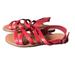 Madewell Shoes | Madewell The Boardwalk Multi-Strap Red Sandals Size 8.5 | Color: Red | Size: 8.5