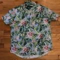 Ralph Lauren Shirts | Like New Ralph Lauren Hawaiian Short Sleeve Button Down | Color: Blue/Green | Size: L