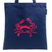 J. Crew Bags | New! J. Crew Crab Tote Cotton In Navy Blue Nwt | Color: Blue/Red | Size: Os