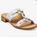 Anthropologie Shoes | Anthropologie Latigo Rush Sandals Slide Goldish Silver Leather Size 7 Nwob | Color: Gold/Silver | Size: 7