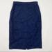 J. Crew Skirts | J.Crew Navy Blue Lace Lined Pencil Skirt - Size 6 Tall | Color: Blue | Size: 6