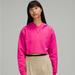 Lululemon Athletica Tops | Lululemon Sonic Pink All Yours Cropped Hoodie | Color: Pink | Size: 20