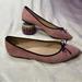 J. Crew Shoes | J. Crew Gemma Suede Pointed Toe Bow Ballet Flats Pink Womens Size 9 | Color: Pink | Size: 9