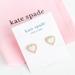 Kate Spade Jewelry | Kate Spade Take Heart Pearl Studs Earrings Nwt | Color: Gold/White | Size: Os