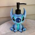 Disney Bath | Disneys Lilo & Stitch Adorable Soap Dispenser New Rare Lotion Pump, Soap Cute | Color: Blue/Yellow | Size: Os