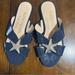 Kate Spade Shoes | Kate Spade Starfish Navy Blue Sandals Size 5 | Color: Blue | Size: 5