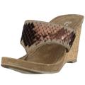 Buffalo Damask Sequins 309-9184-1, Damen Sandalen/Fashion-Sandalen, grün, (khaki 01), EU 40