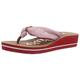 s.Oliver Damen 27117 Offene Sandalen mit Keilabsatz, Rot (Red/White 527)