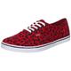 Vans Authentic Lo Pro VQES75Q, Unisex - Erwachsene Klassische Sneakers, Rot ((Leopard) red/True White), EU 35 (US 4)