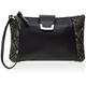 Geox D54JDABKLZZ, Damen Clutch Taille Unique, Schwarz - Schwarz - Noir (C9270 Black/Anthracite) - Größe: Taille Unique