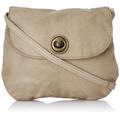 PIECES Totally ROYAL Leather Party BAG13 17055353 Damen Umhängetaschen 18x15x1 cm (B x H x T), Beige (Light Sand C-175501)