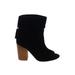 Aldo Ankle Boots: Black Solid Shoes - Women's Size 6 1/2 - Peep Toe