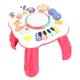 City Learning Table, Folding Music Activity Table, Plastic Multi-function Round Corners, Non-toxic for Travel (Cosikin7bafmdyco-12)