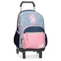 Pepe Jeans Noni Denim Double Compartment Backpack with Trolley Multicolor 32x44x22cm Polyester 25.81L by Joumma Bags, Multicoloured, Double Compartment Backpack with Trolley