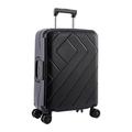 PASPRT Carry On Luggage Hard Luggage Safe Reliable Luggage Suitcase Small Travel Boarding Trolley Luggage Quiet Spin Wheel Luggage Carry on Luggage (Black 20 inc)