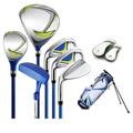 Junior Complete Golf Club Set for Children Left Hand, Kids Golf Set, Children Beginners Practice Pole with Bag for 120-165cm Height Boy Girl Kids