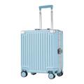 PASPRT Carry On Luggage 18/20 Inch Luggage Modern Simple Luggage Suitcase Removable Partition Trolley Luggage Small Travel Boarding Luggage (Light Green 43 * 38 * 21CM)