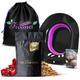 Fivona 3-in-1 Yoni Steam Kit Black - Foldable Over The Toilet Steamer Seat with Herbal Blend and Storage Bag - Effective Detox pH Balance Cleansing and Relaxation - at Home V-SPA