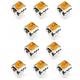 replacement resistor 10PCS WH06-2 Potentiometer 100R/200R/500R/1K/2K/5K/10K/20K/50K/100K/200K/1M Single Turn Pot Variable Dimmer Switches Resistors (Size : 100K Ohm) (Size : 500 Ohm)