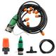 20-5M Outdoor Drip Irrigation Automatic Watering Kit Garden Misting Cooling System Irrigation Watering 4/7mm Hose for Greenhouse (Color : Set A)