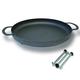 Keleday 17.3 Inch Cast Iron Grill Pan for Stove Top,Flat Griddle Frying Pan and Reinforced Legs,Portable Outdoor Cooker with Wok,Camping Skillets for Cooking,Non-stick,Grill Open Fire”