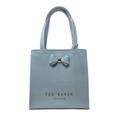 Ted Baker Aracon Womans Plain Bow Icon Shopper Bag Size Small in Light Blue