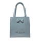Ted Baker Aracon Womans Plain Bow Icon Shopper Bag Size Small in Light Blue