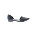 Calvin Klein Flats: Slip-on Chunky Heel Casual Black Solid Shoes - Women's Size 6 1/2 - Pointed Toe