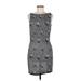 Alexia Admor Cocktail Dress - Sheath: Gray Snake Print Dresses - Women's Size Medium