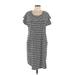 T by Talbots Casual Dress - Shift: Gray Marled Dresses - Women's Size Large