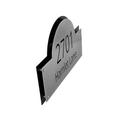 Montague Metal Products Inc. Arch Wall Plaque Metal in Black/Brown | 16.5 H x 10.25 W x 0.08 D in | Wayfair LCS-0002-W-BAB